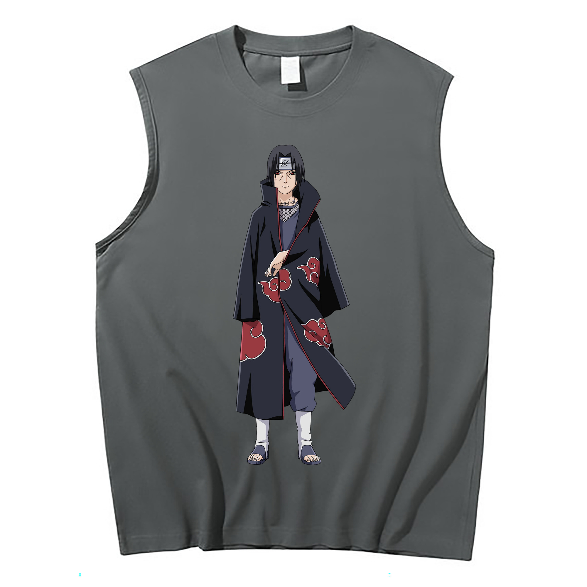 （画像用） NARUTO -ナルト- うちは イタチ Uchiha Itachi コットン100％タンクトップ（フロントプリント）